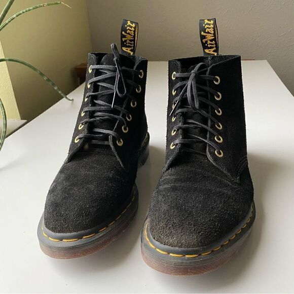 Dr Marten Docs suede ankle boot black size 9 Mens Womens 10 - Picture 5 of 9